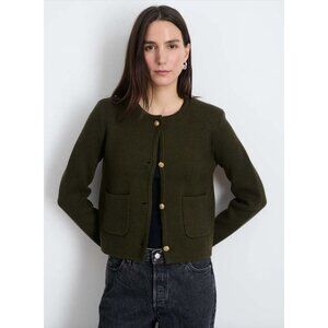 Alex Mill Paris Sweater Jacket Size Small Cardigan in Olive